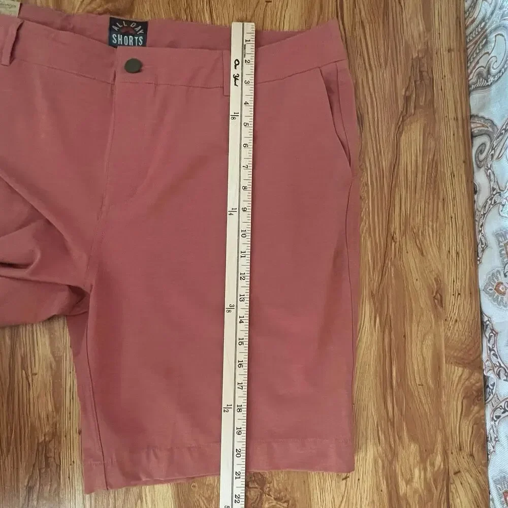 Faherty All Day 9” Shorts In Sun Rose Size 42